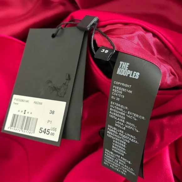 The Kooples Wool SUIT JACKET size M NWT $545 - Picture 6 of 12